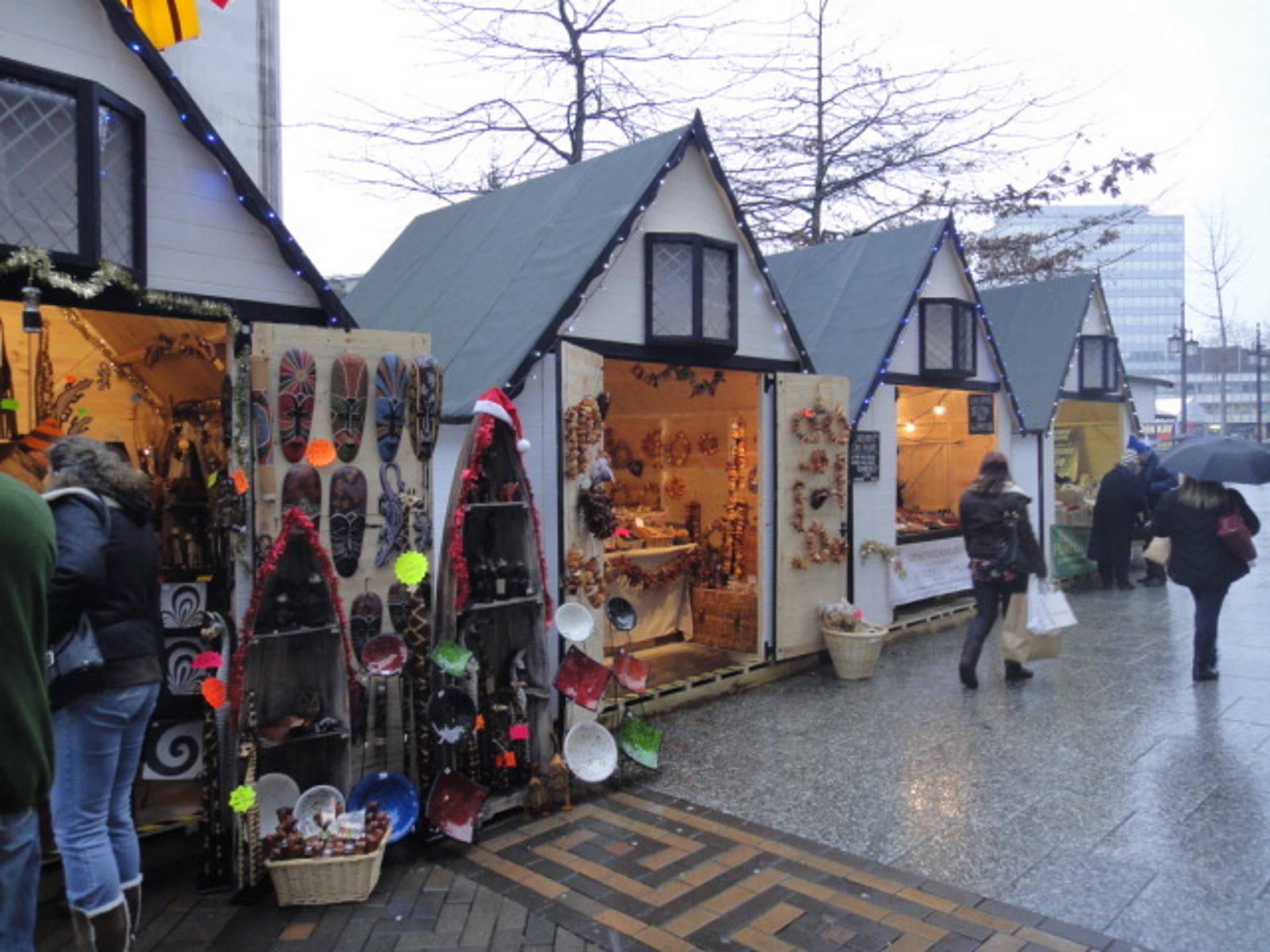 christmas and summer market stalls